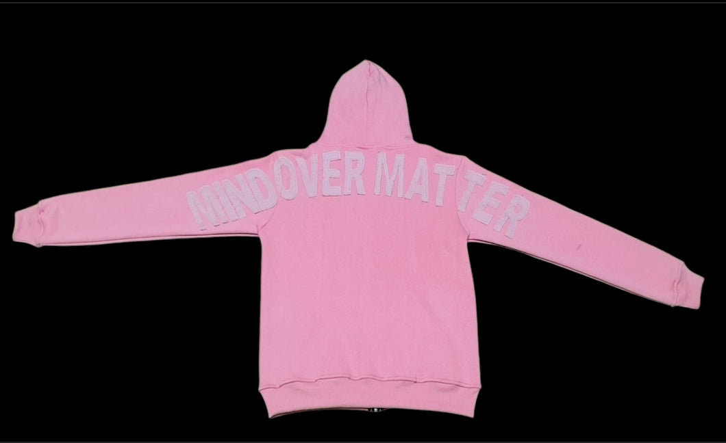 Distress Peach Long Sleeve Hoodie